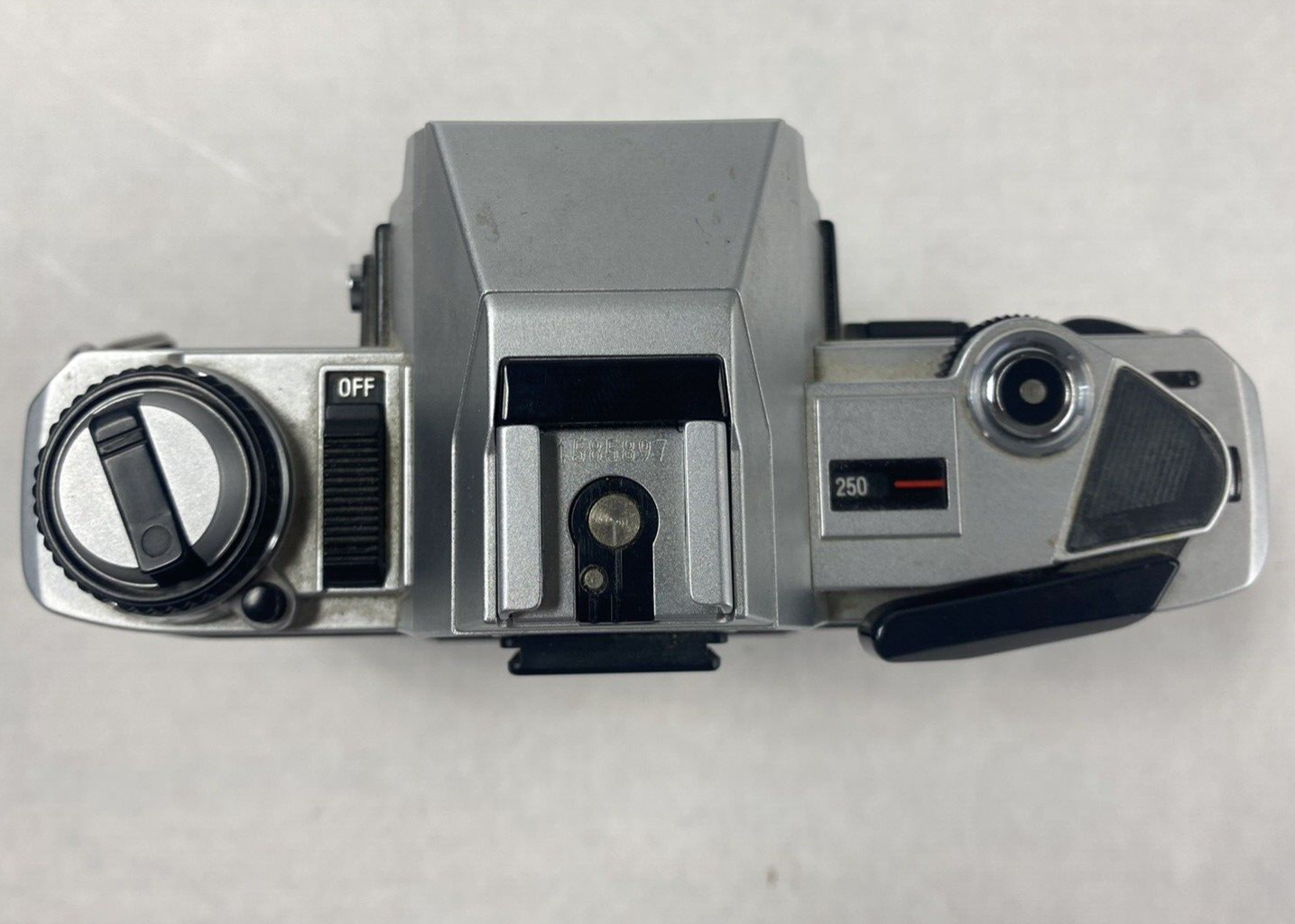 Minolta X-370 35mm SLR Camera with Kiron Macro Lens 28-210mm f/3.8-5.6 Untested