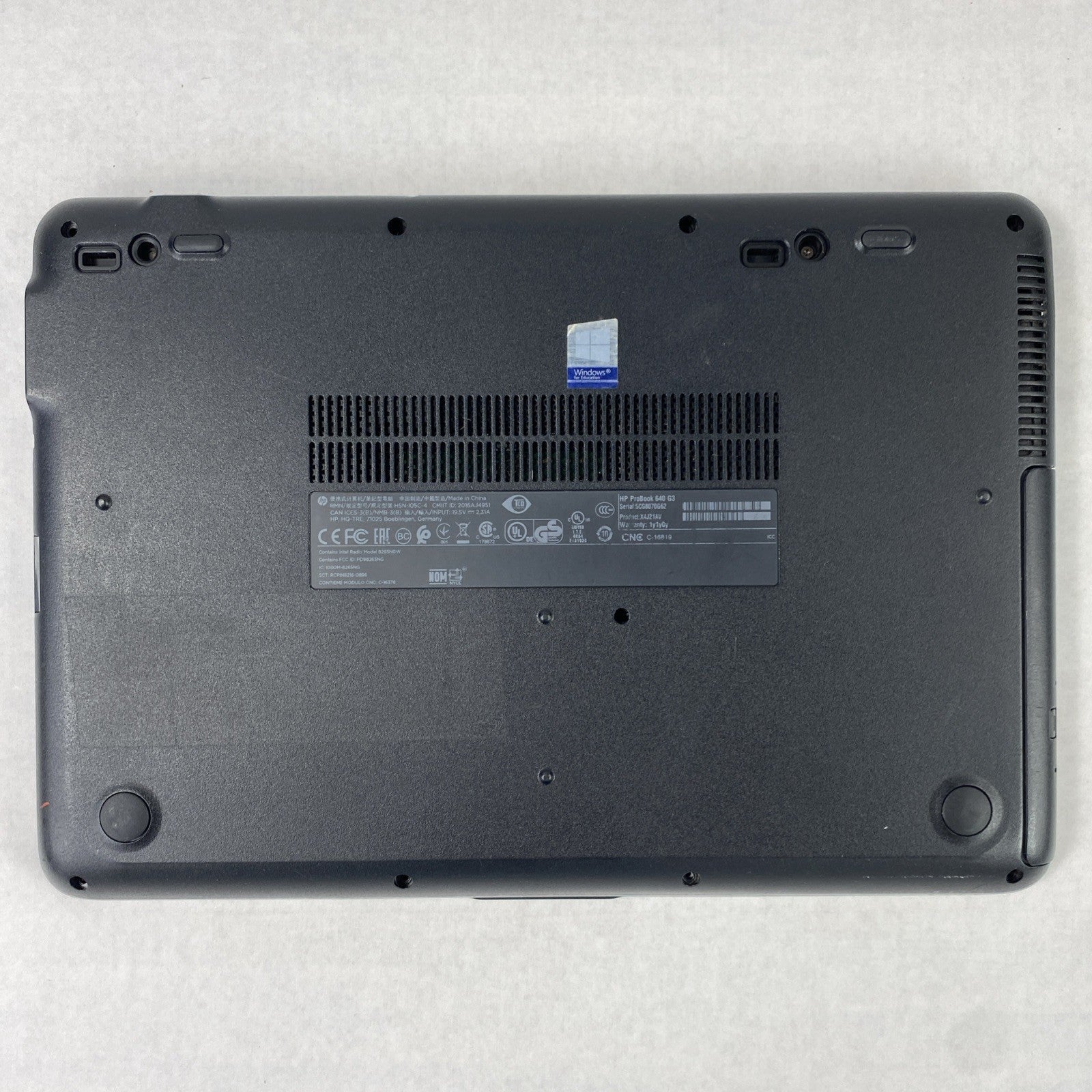 HP ProBook 640 G3 Core i5-7200U 2.50 GHz 8 GB RAM 14" No HDD No OS