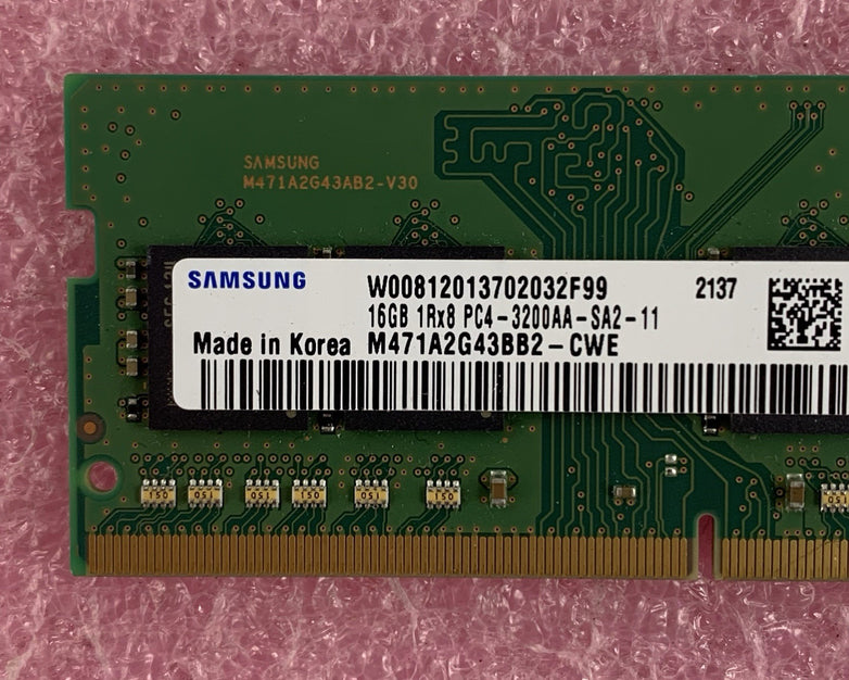 Samsung M471A2G43BB2-CWE 16 GB 1Rx8 PC4-3200AA Laptop Memory Ram