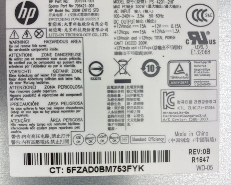 HP EliteDesk 800 G2 SFF Intel Quad Core i5-6500 3.20GHz 8GB RAM No HDD OS
