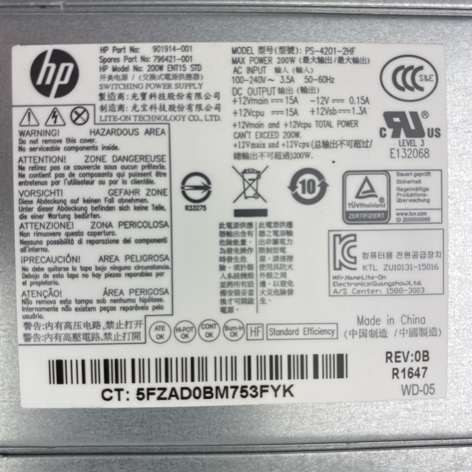 HP EliteDesk 800 G2 SFF Intel Quad Core i5-6500 3.20GHz 8GB RAM No HDD OS