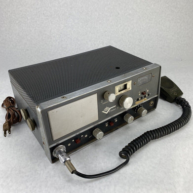 USL Contact 8 Vintage 23-Channel CB Transceiver Radio w/ Mic & Power Cord