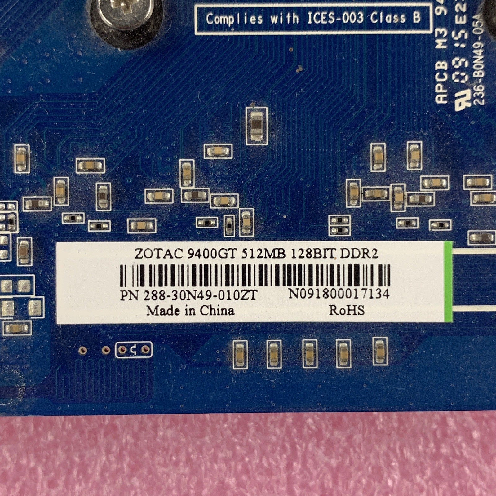 Zotac GeForce 288-30N49-010ZT 9400GT 512MB 128bit DDR2 DVI VGA Video Card