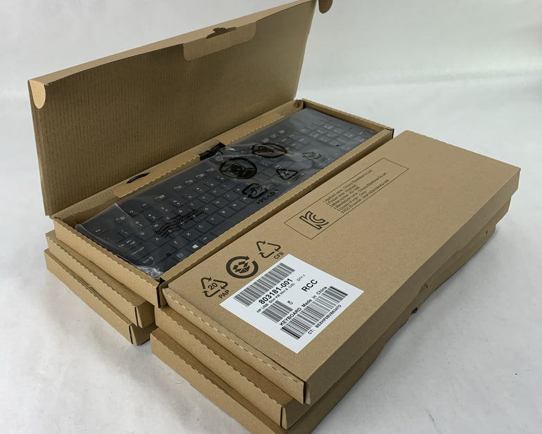 HP 803181-001 USB Slim KB Win 8 US Keyboard KBAR211  KU-1469 - Lot of 6