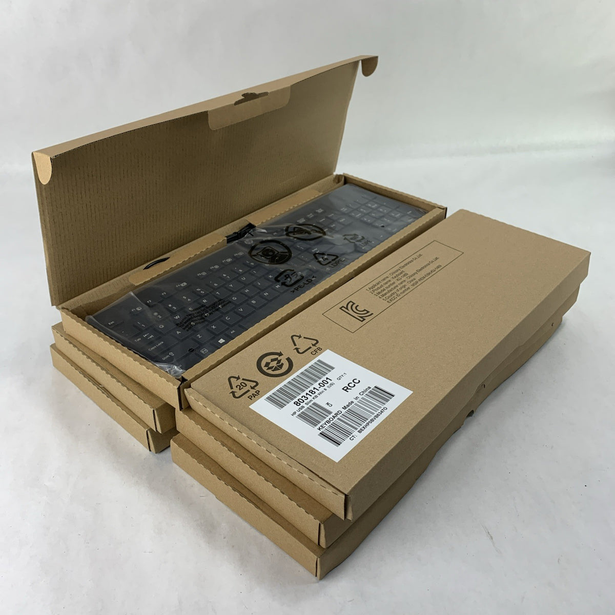 HP 803181-001 USB Slim KB Win 8 US Keyboard KBAR211  KU-1469 - Lot of 60