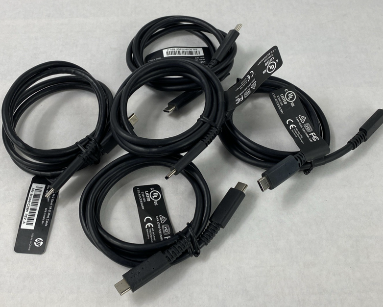 HP 930475-001 USB Type-C Male to Male Cable Lot of 5