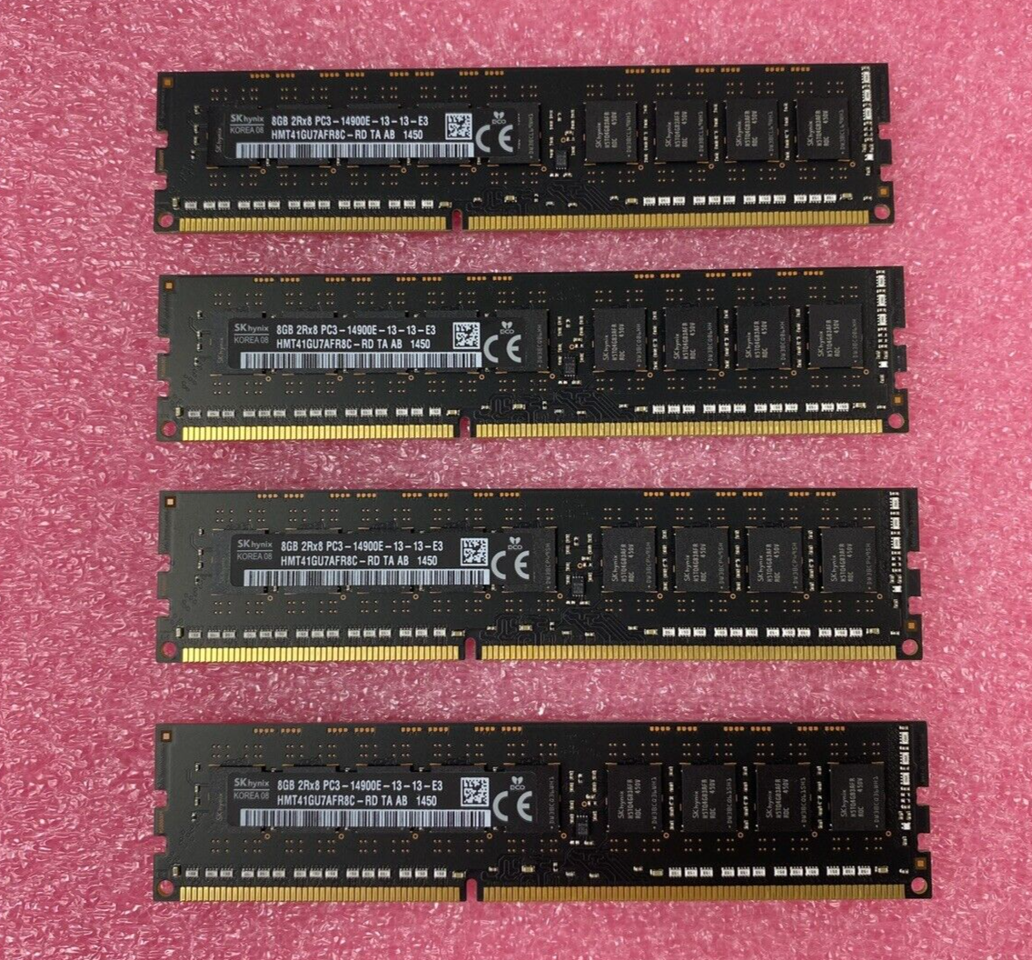 OWC1866D3E8M32 32GB 1844GHz (8GXx4) PC3-14900 Mac Pro DDR3 ECC RAM Untested