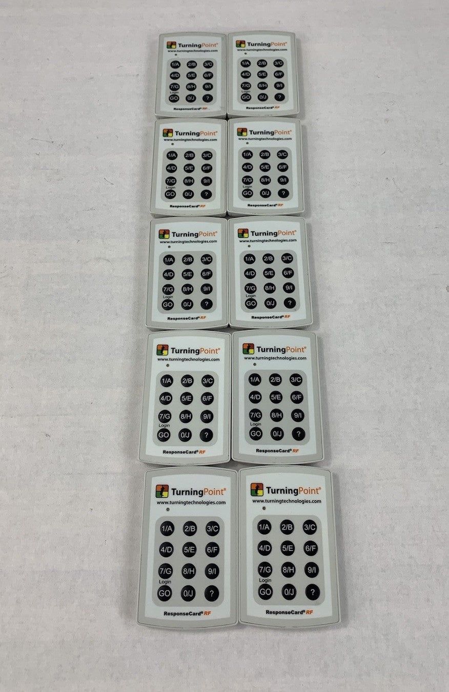 TurningPoint RCRF-01 Response Card (Lot of 10)