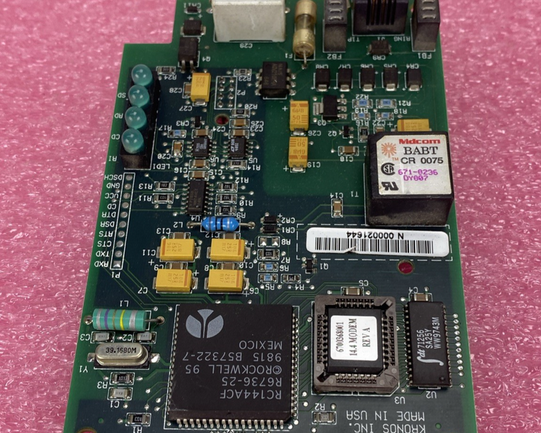 Kronos 6600204-001 Rev A 14.4Kbps Modem Card