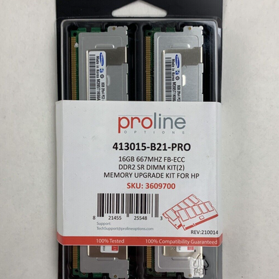 Samsung M395T1K66AZ4-CE66 8 GB 2Rx4 DDR2 PC2-5300F 667MHz New Lot of 2x