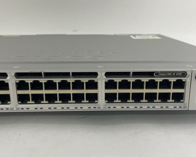 Cisco WS-C3850-48U-S V06 48-Port UPoE Switch  1x 1100W PSU Tested & Reset