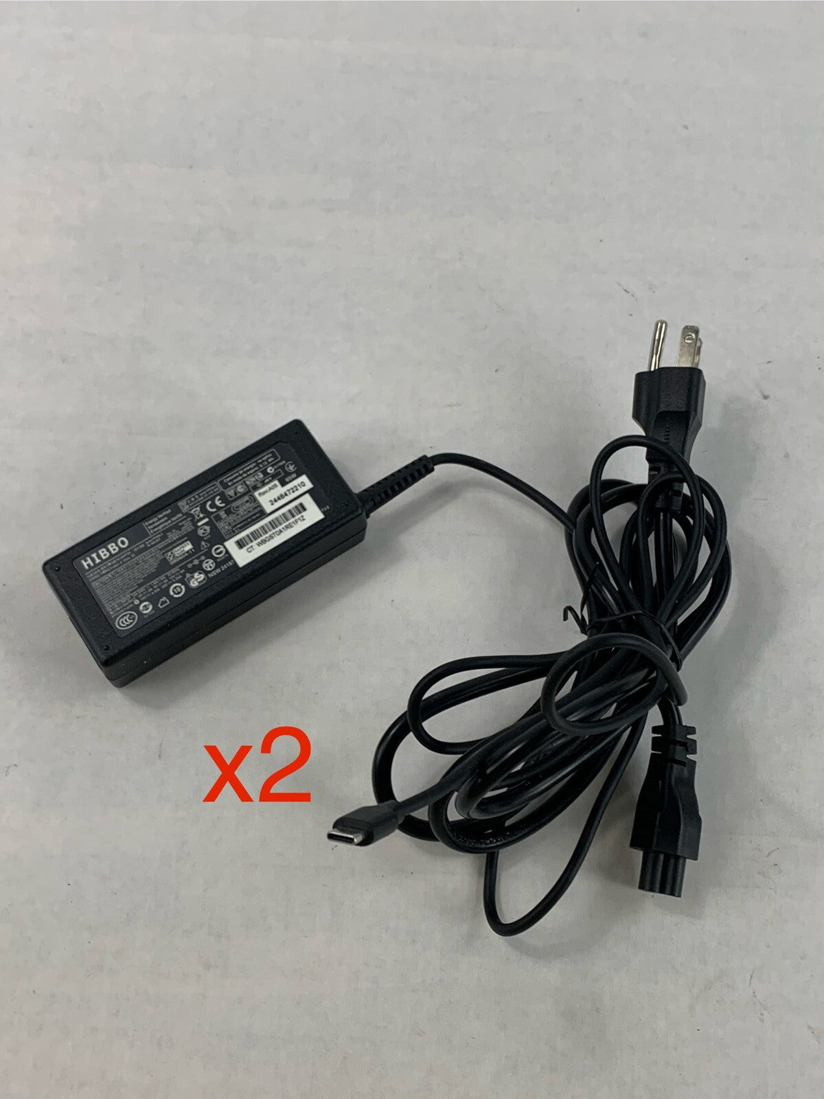 Hibbo PPP009L-E AC Adapter 65W (Lot of 2)
