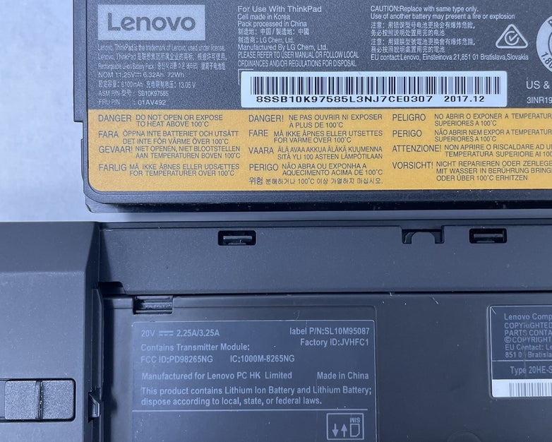 Lenovo ThinkPad T470 14" i5-7300U 2.60 GHz 8 GB RAM No SSD/OS/AC