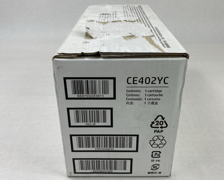HP LaserJet CE402YC 507A Yellow Toner OEM Factory Sealed