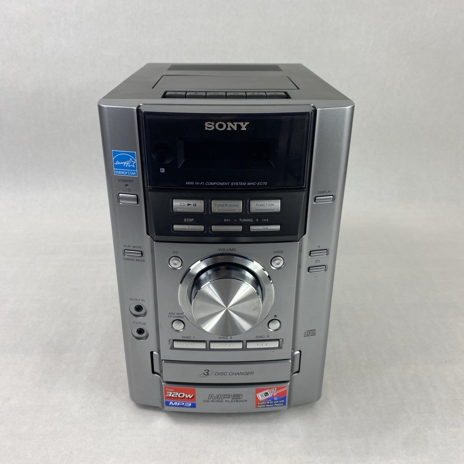 Sony HCD-EC70 Compact Disc Deck Receiver w/ Speakers - Parts or Repair