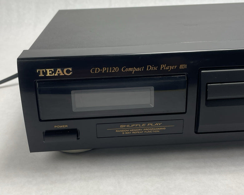 Teac CD-P1120 Vintage Single Disc CD Player Tested Working RCA Output Black