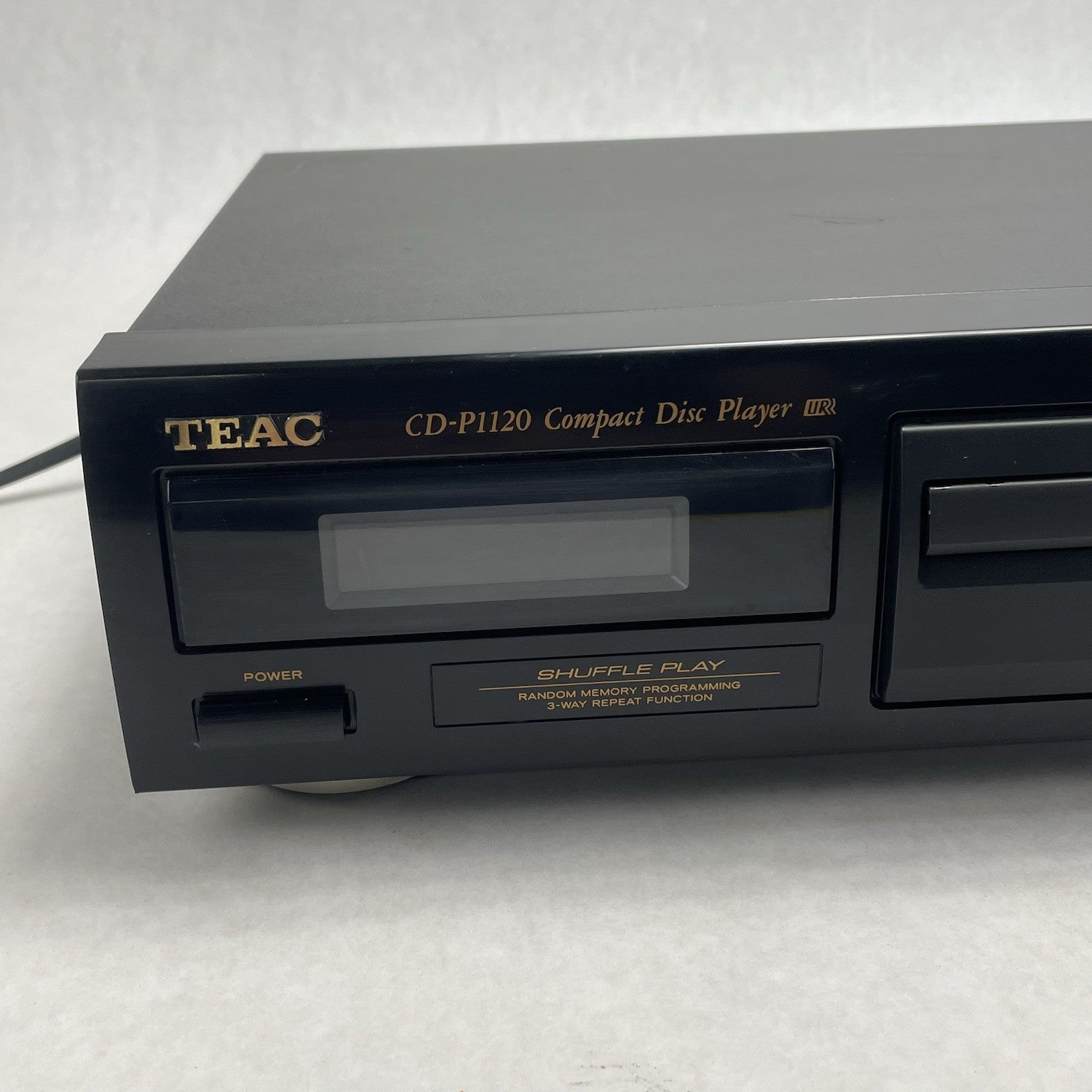 Teac CD-P1120 Vintage Single Disc CD Player Tested Working RCA Output Black2