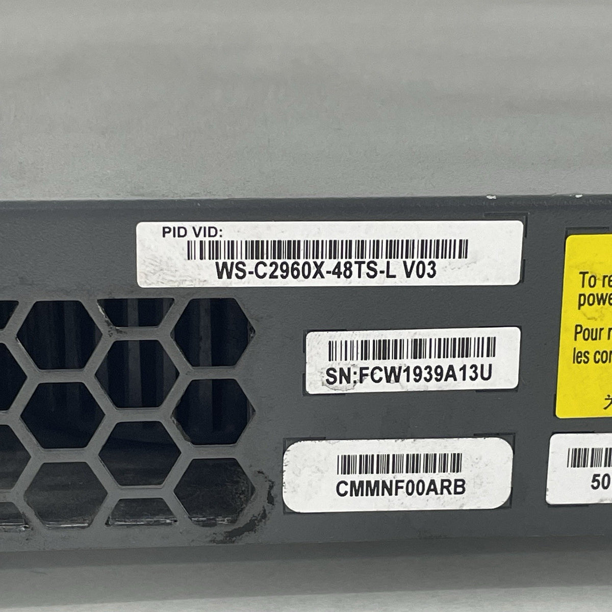 Cisco Catalyst WS-C2960X-48TS-L 48 Port Gigabit Switch V03 - Tested9