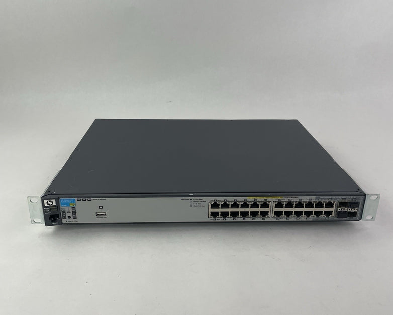 HP  J9146A 2910al-24G PoE+ 24 Port Ethernet Switch Tested and Reset