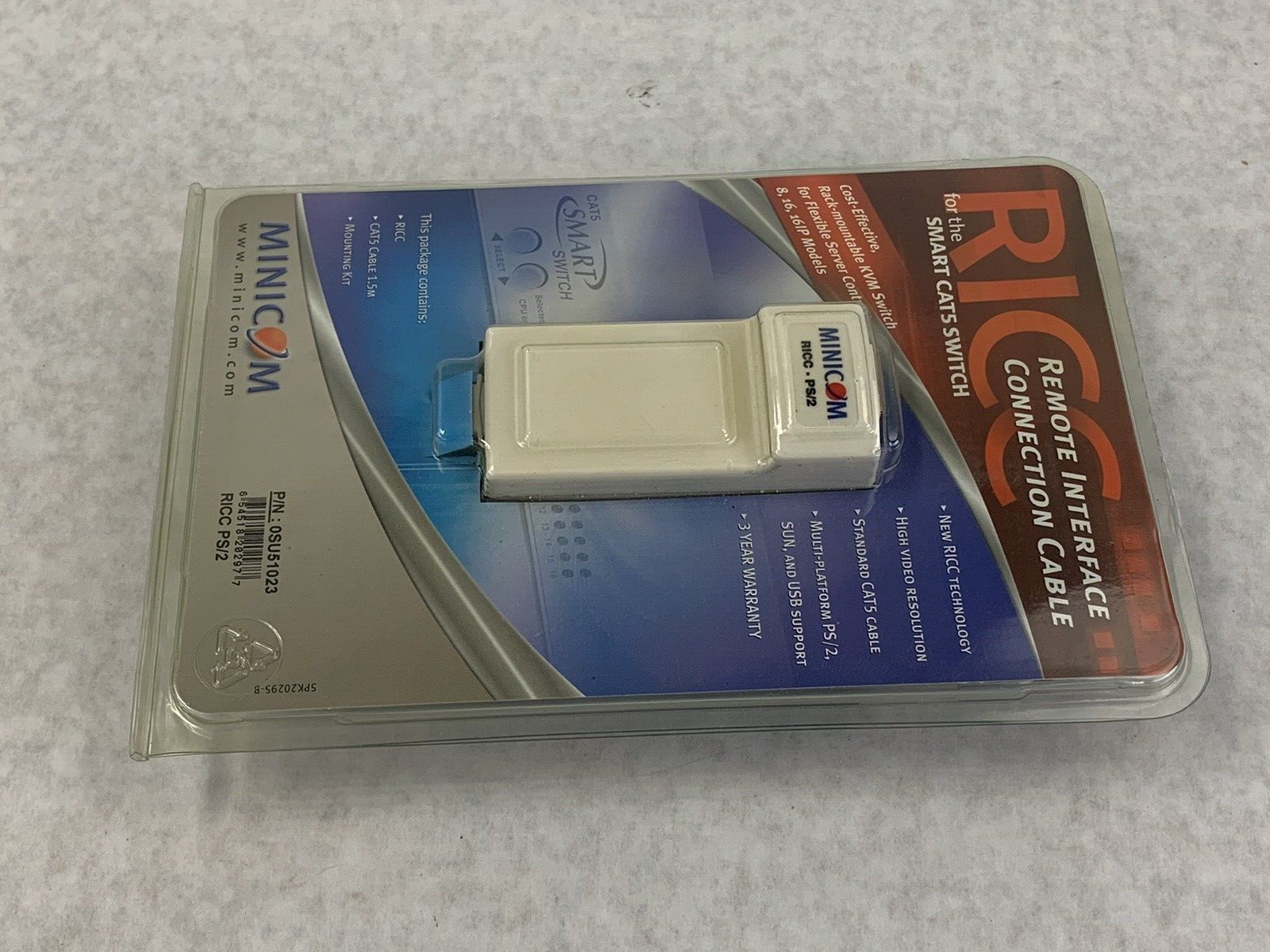 Minicom RICC PS/2 Remote Interface Connection Cable (KVM) 0SU51023