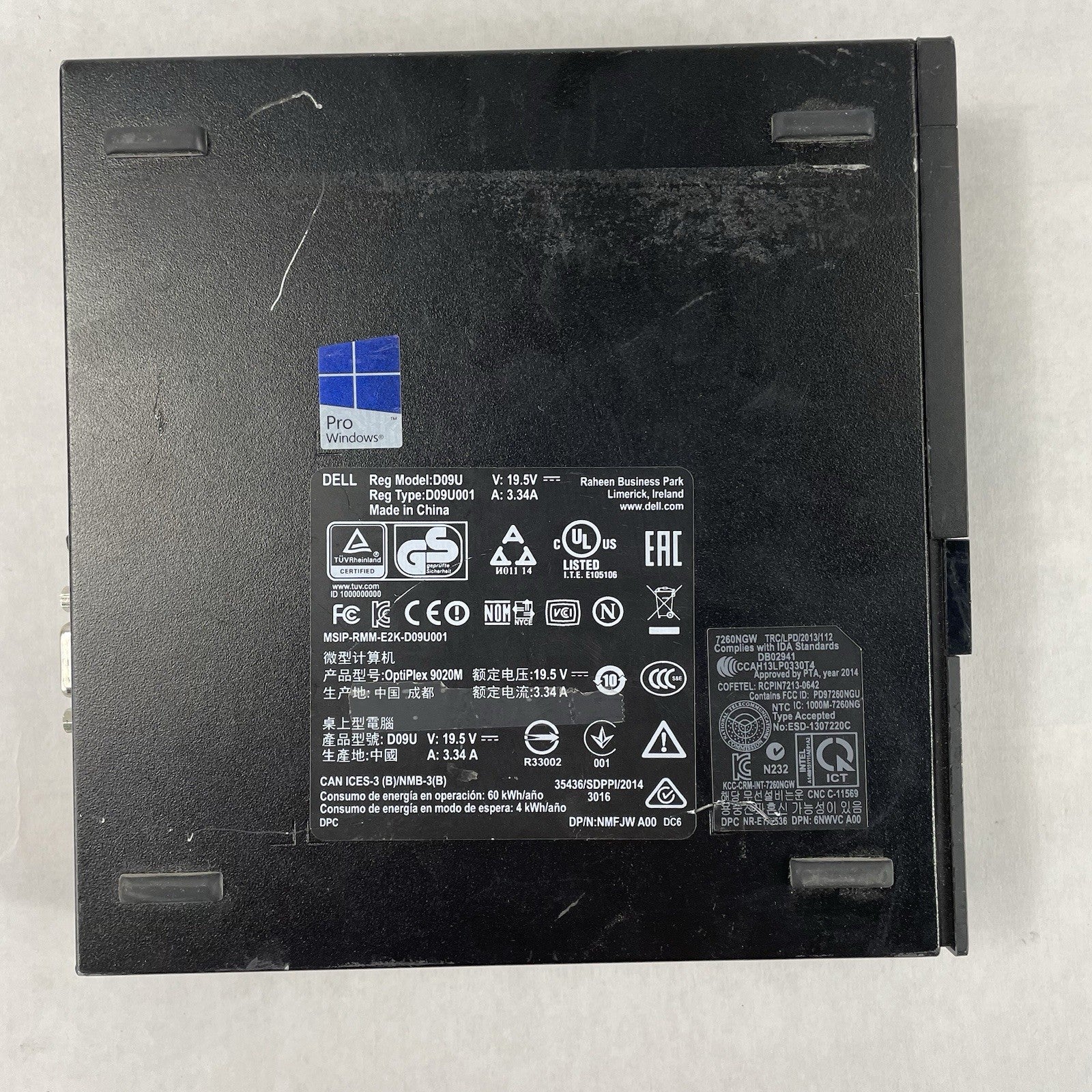 Dell OptiPlex 9020 Micro i5-4670T 2.30 GHz 8 GB Ram No M.2 No OS