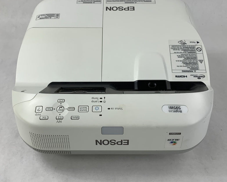 Epson BrightLink 595Wi H599A LCD Lamp Projector 434 Lamp Hours - No Remote