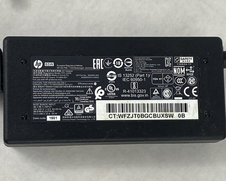 HP TPC-CA58 65W 19.5V 3.33A 7.4mm Barrel Charger AC Adapter (Lot of 10)