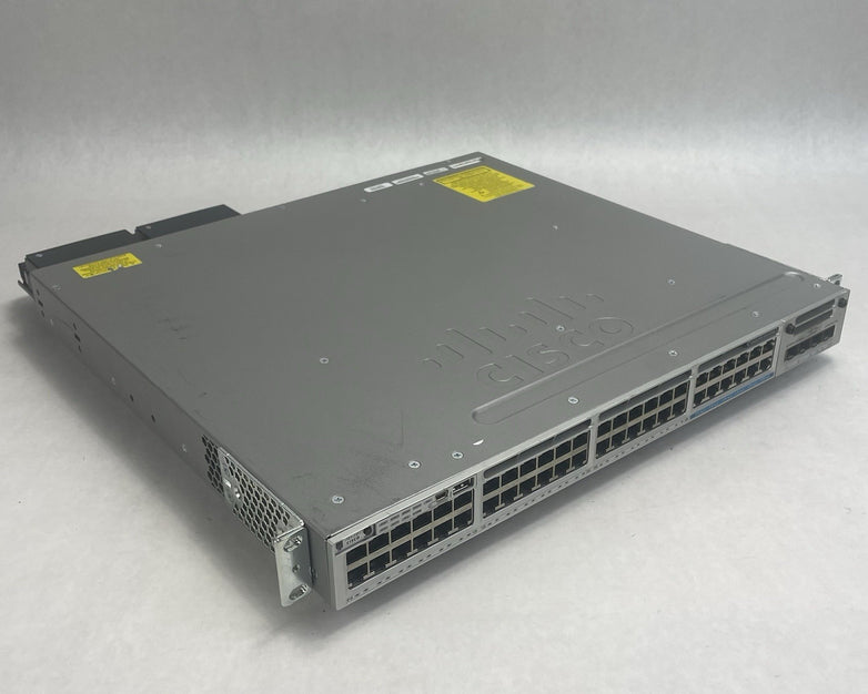 Cisco WS-C3850-48P-S 48 V02 Port Switch 2x 1100W PSU Tested & Reset