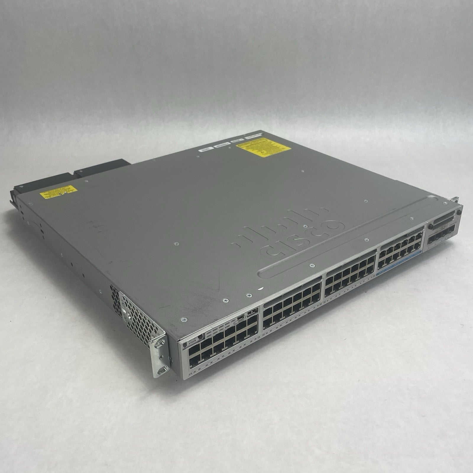 Cisco WS-C3850-48P-S 48 V02 Port Switch 2x 1100W PSU Tested & Reset0