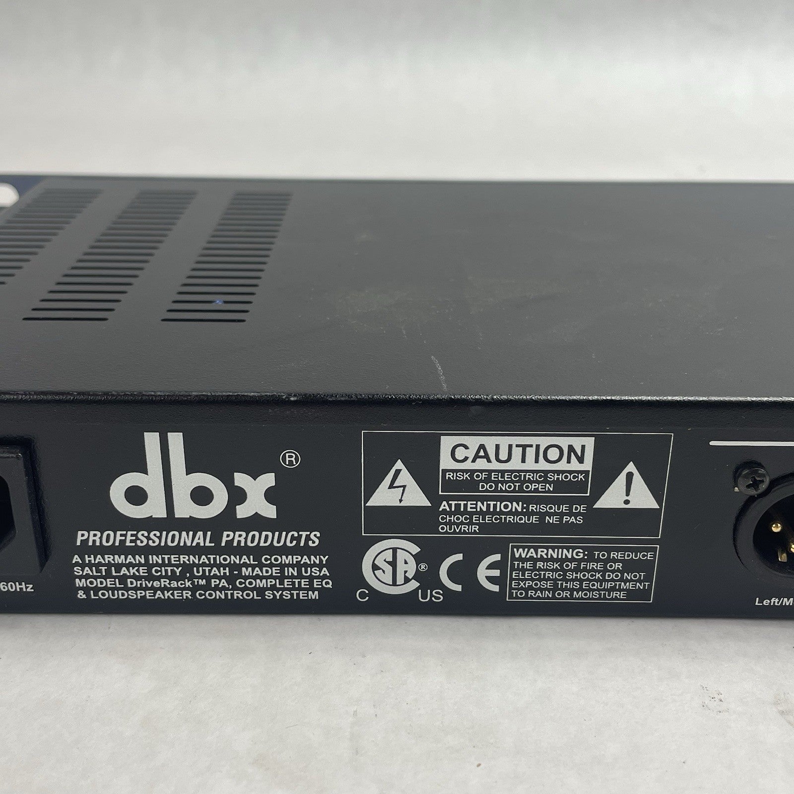 dbx DriveRack PA2 Speaker Management System PA 2 - Genuine Unit - DBXPA2-V11