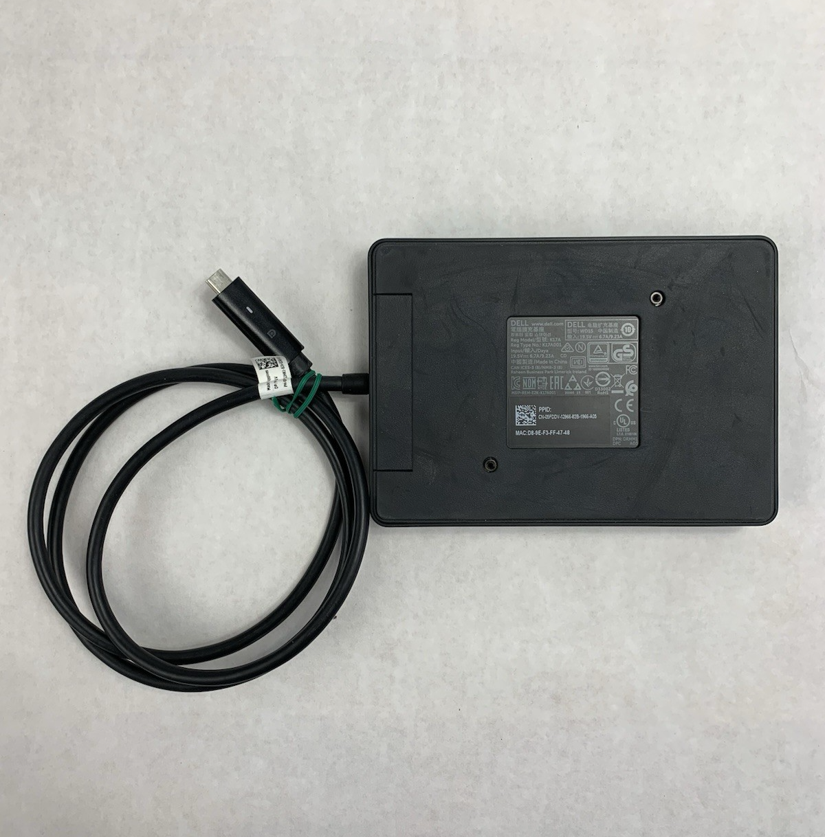 Dell WD15 K17A001 USB-C Docking Station No AC Adapter (Lot of 4)9