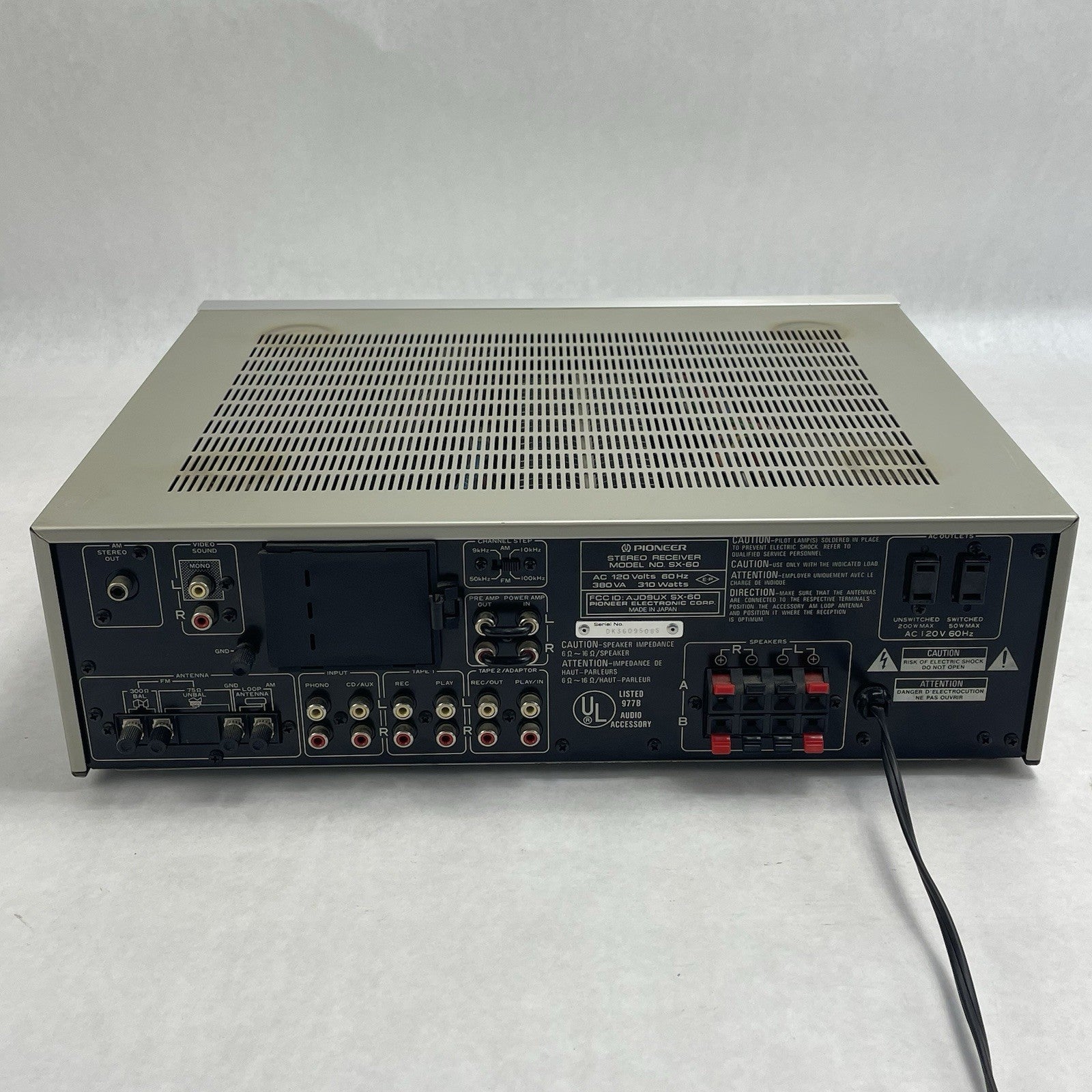 Pioneer SX-60 AV Receiver Amplifier  Tested11
