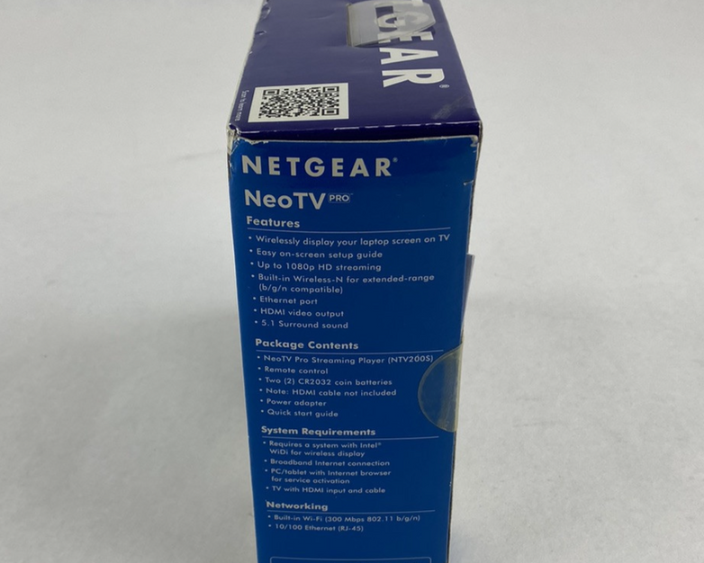 Netgear NeoTV NTV200S Streaming Player Open Box New