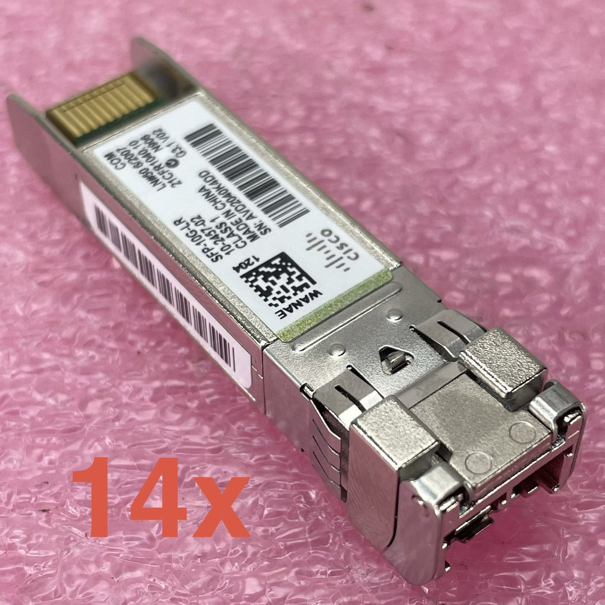 Cisco SFP-10G-SR Transceiver 10GBASE-SR 850nm SFP+ Lot of 140