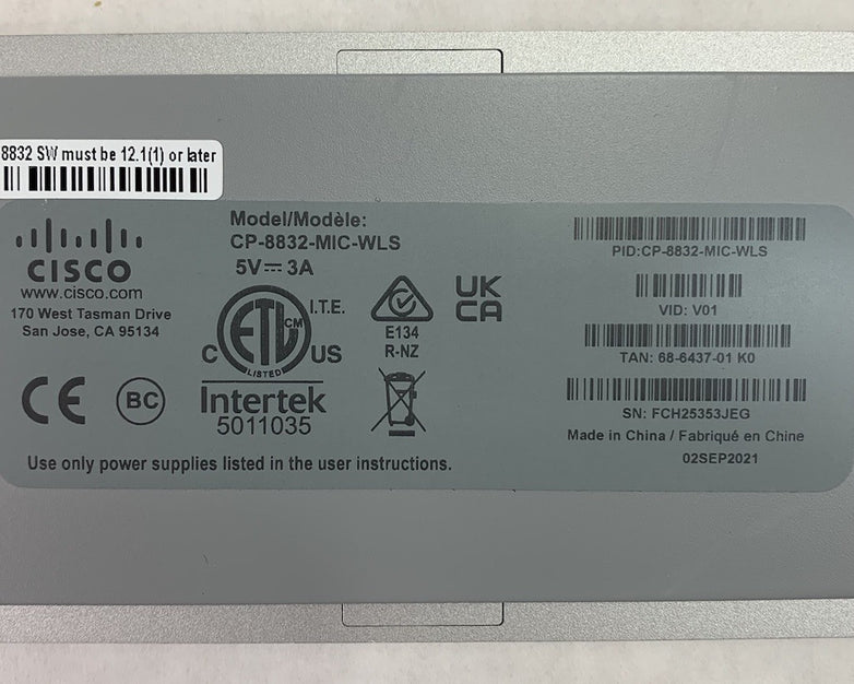 Cisco CP-8832-MIC-WLS Microphone Charging Station