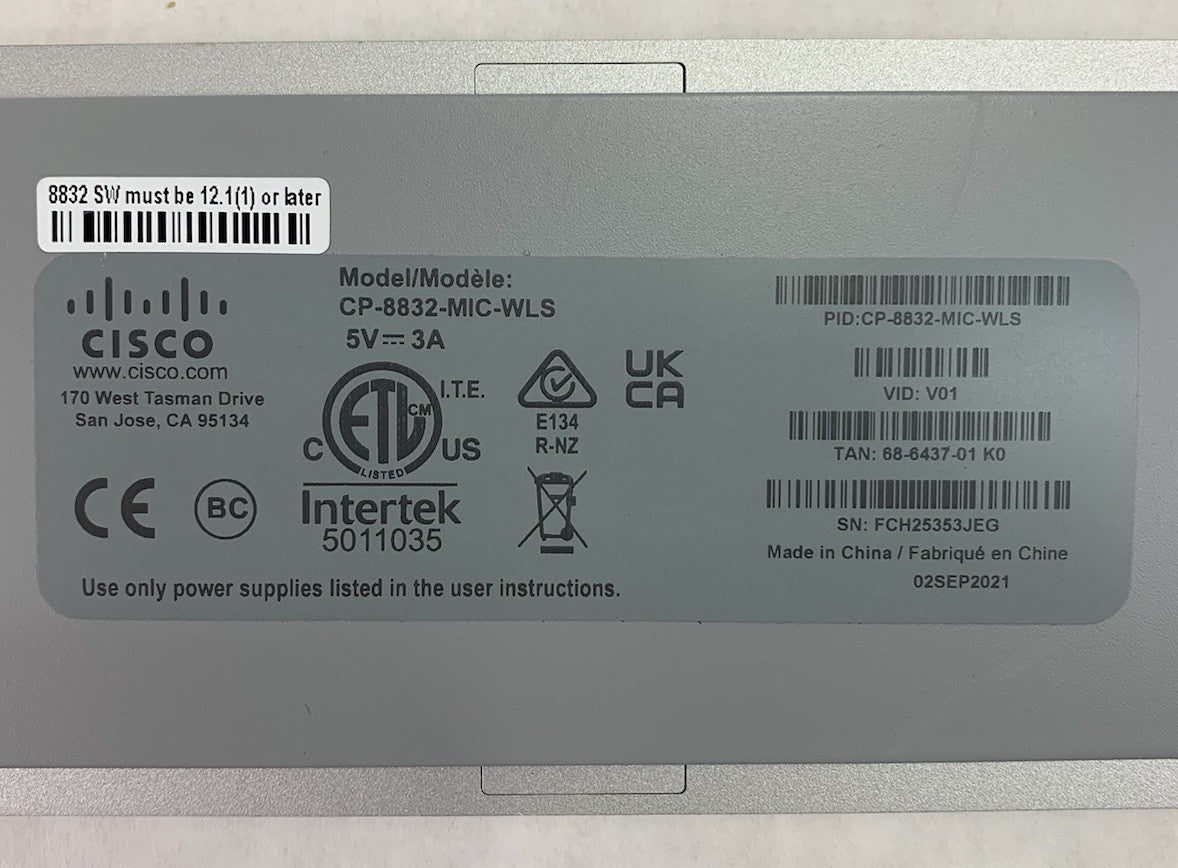 Cisco CP-8832-MIC-WLS Microphone Charging Station