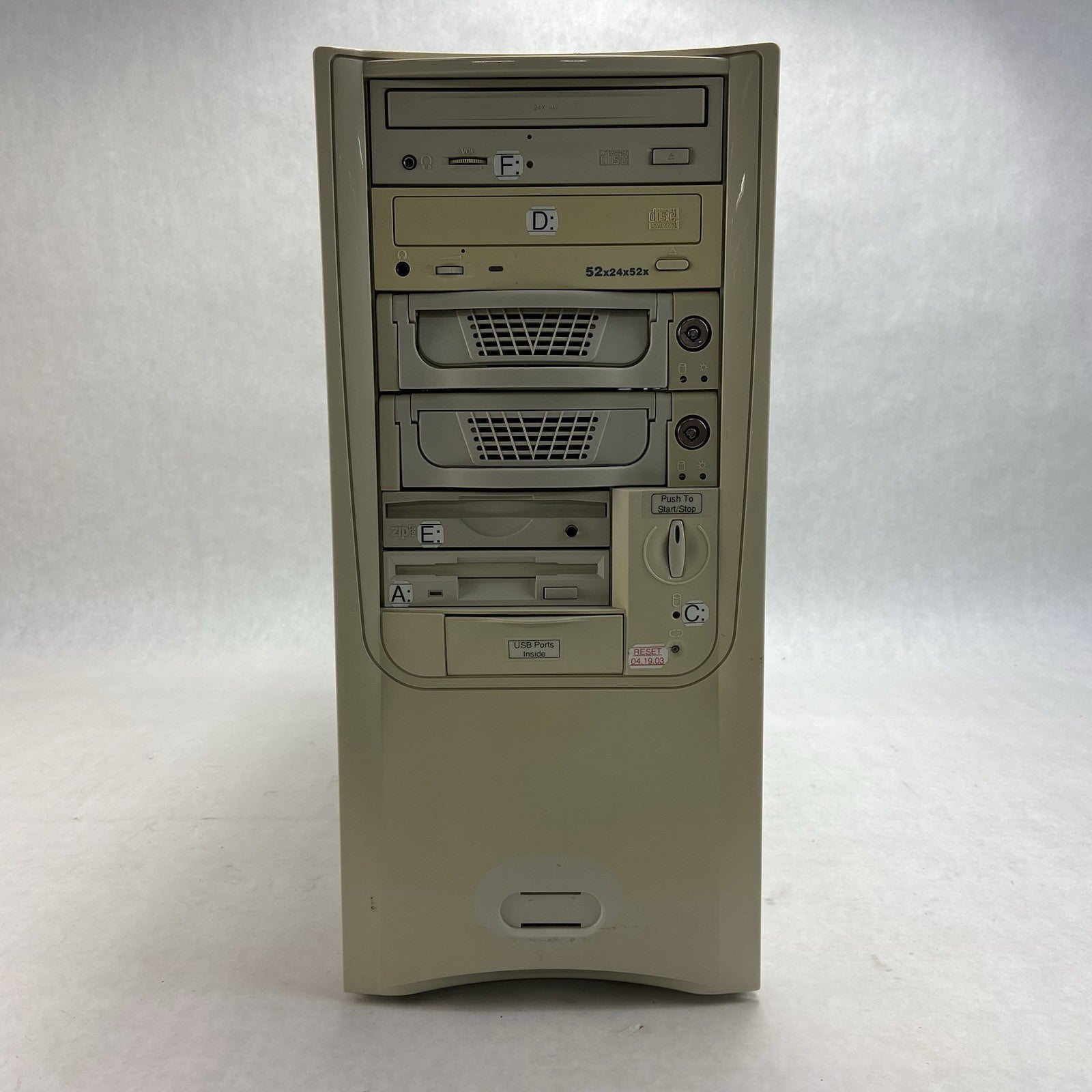 Unbranded Beige Mid Tower ATX Computer Case AGI HEC-300AR-T 300W PSU1
