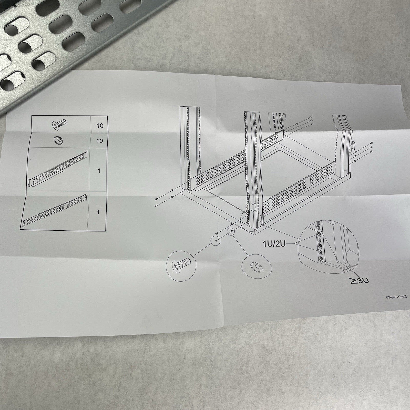 APC OM-756H Sliding Rail Kit Smart-UPS 4-Post Rackmount 65-230LBS