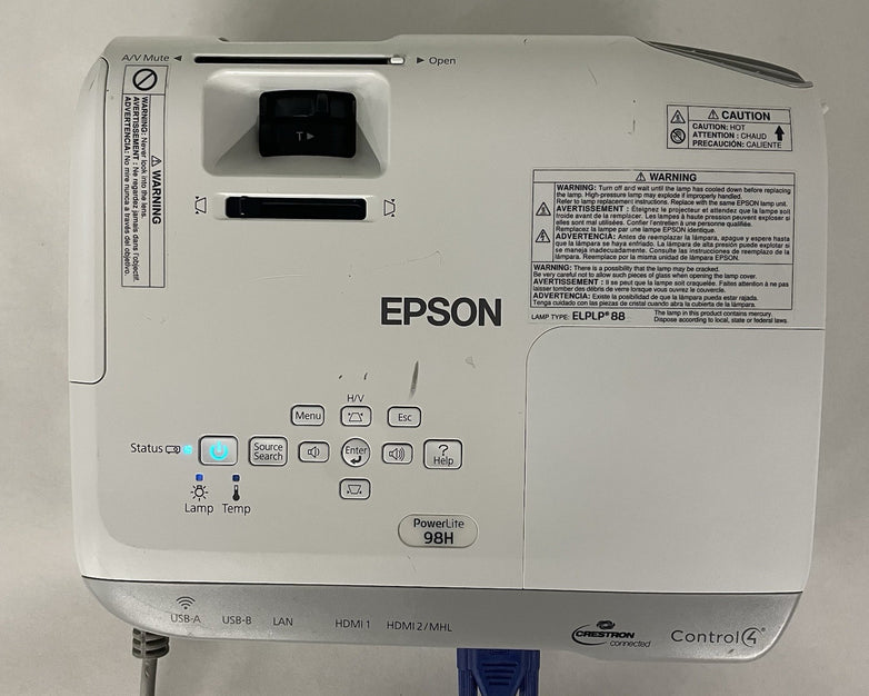 Epson H687A White Portable 100-240V 3LCD LCD (456 Lamp Hours)