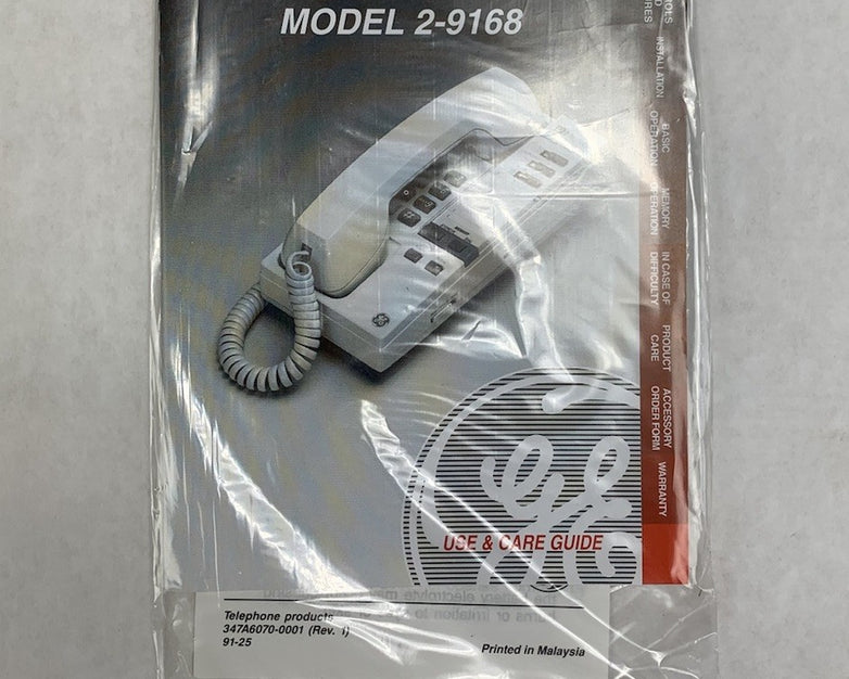 GE 2-9168 12 Number Memory Vintage Telephone