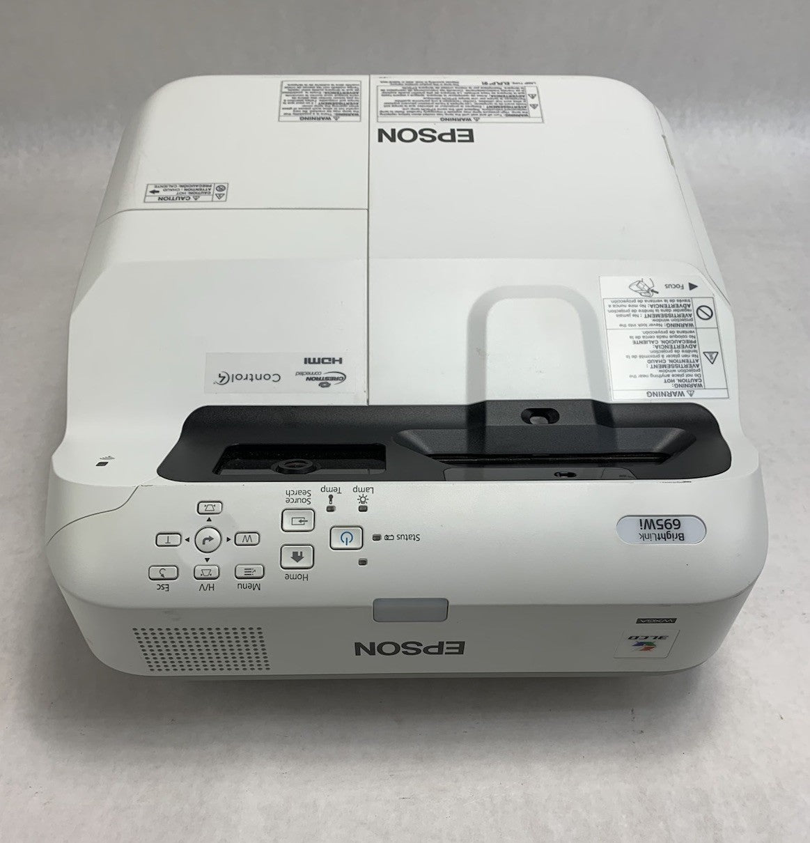 Epson PowerLite 695Wi H740A LCD Lamp Projector 1639 Lamp Hours - No Remote3