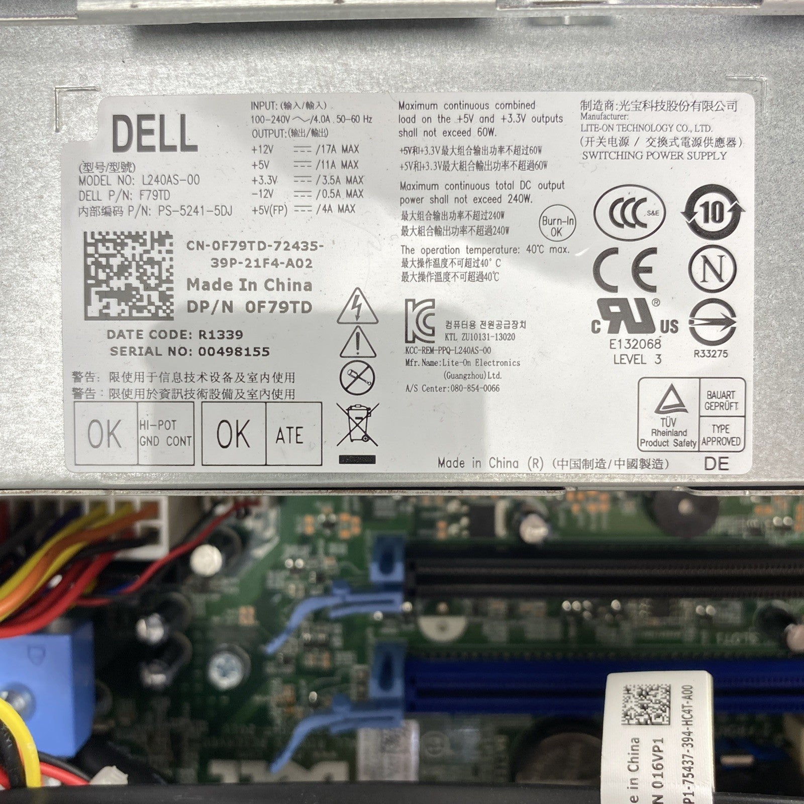 Dell OptiPlex 7010 SFF Intel Core i5-3470 3.20GHz 4GB RAM DVD No HDD No OS