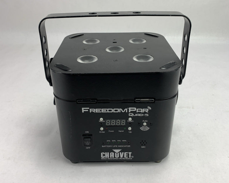Chauvet DJ Freedom Par Quad-5 240V 116W Battery Power Wireless LED Wash Uplight