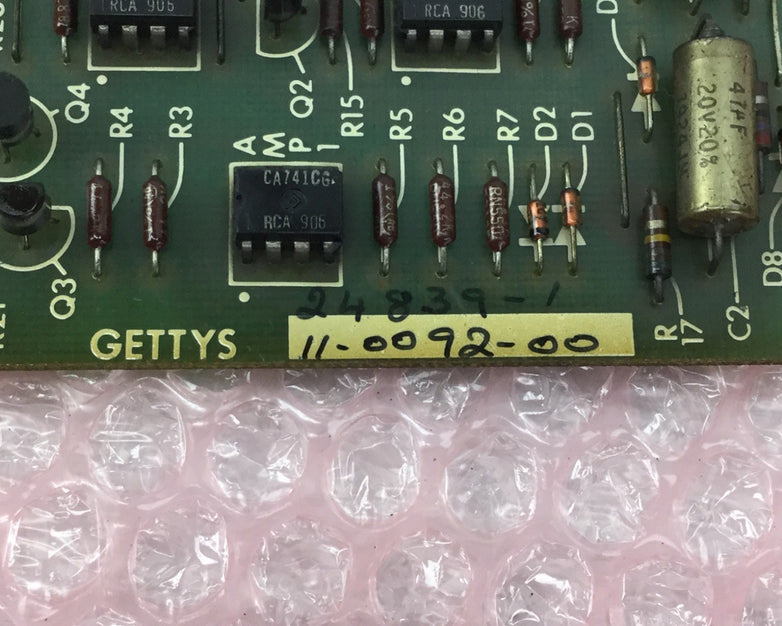 Gettys Module No. 11-0092-00 Circuit Board