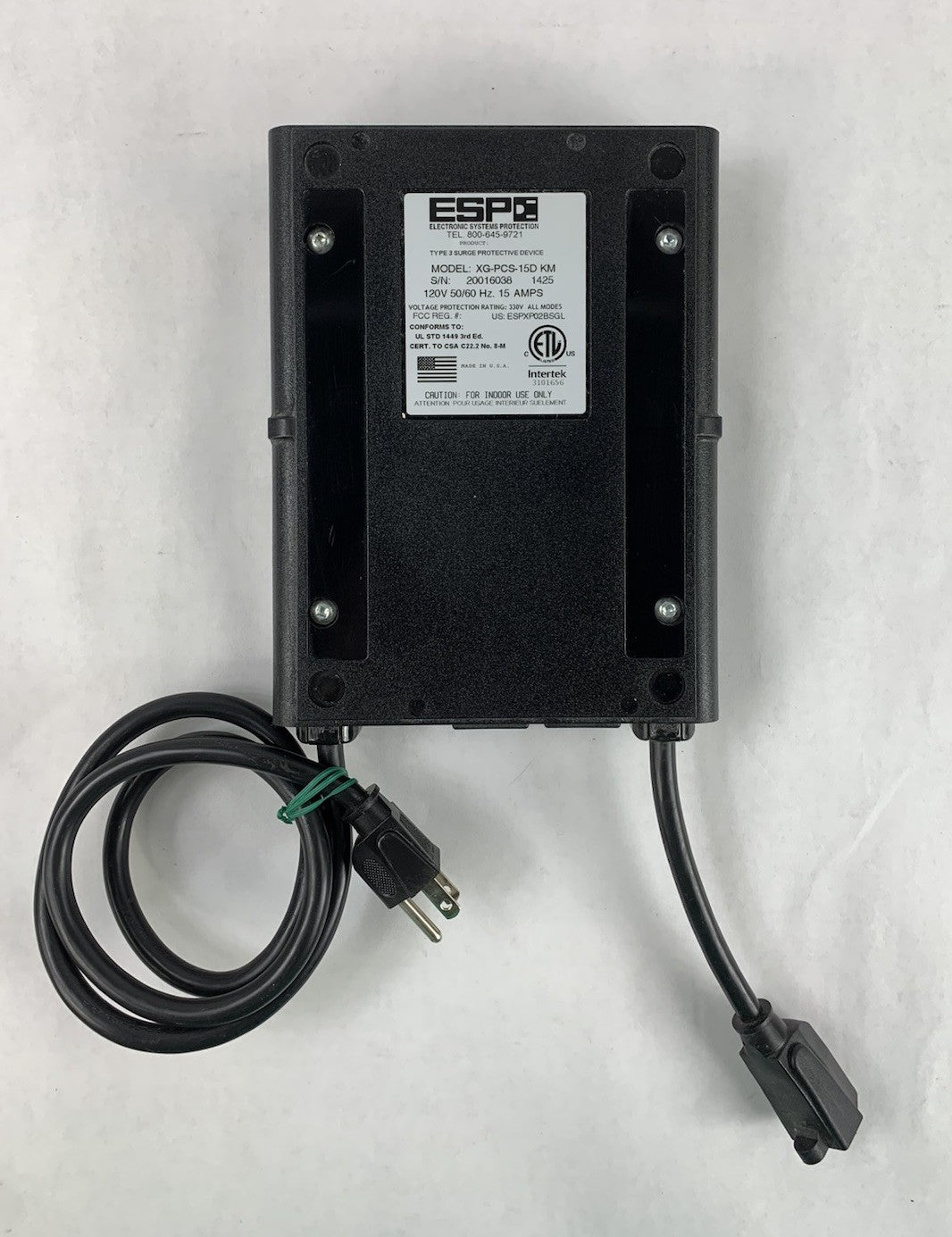 ESP XG-PCS-15D KM 120V 15A Surge Protector7