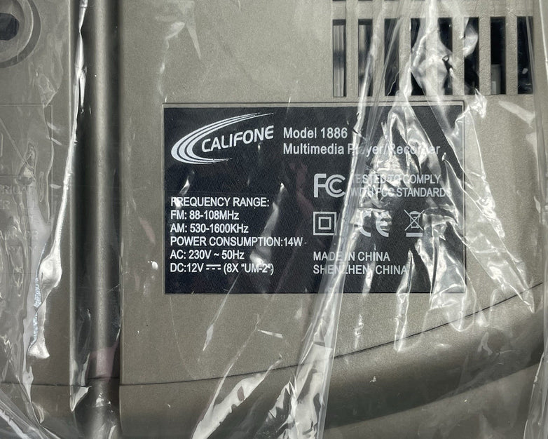 Califone Model 1886 CD Player/Recorder with  Headphones & 10-Port Stereo Jackbox
