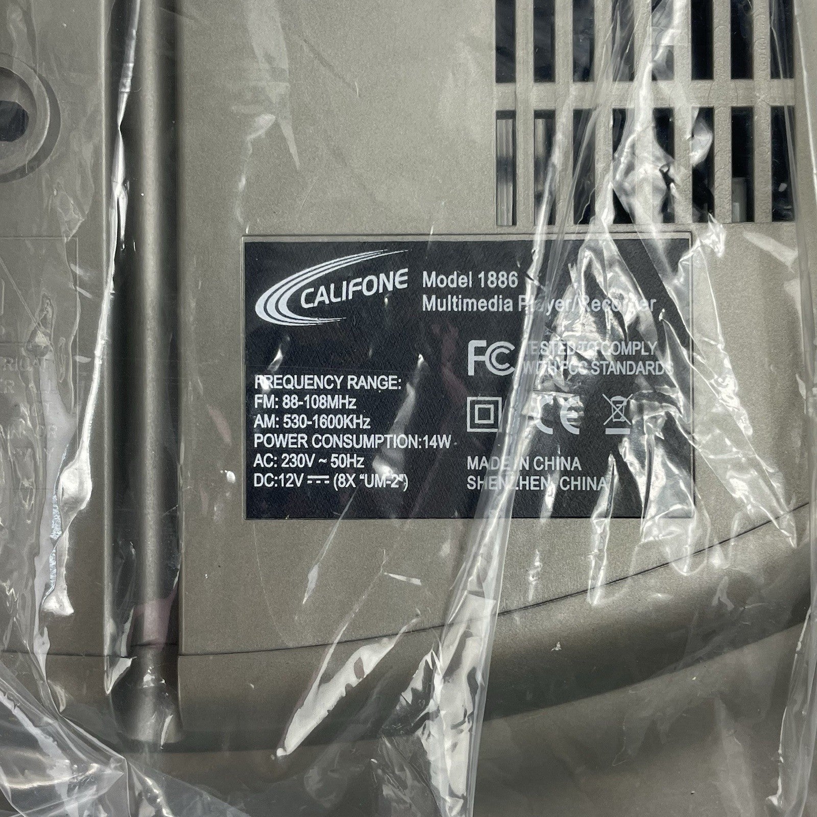 Califone Model 1886 CD Player/Recorder with  Headphones & 10-Port Stereo Jackbox