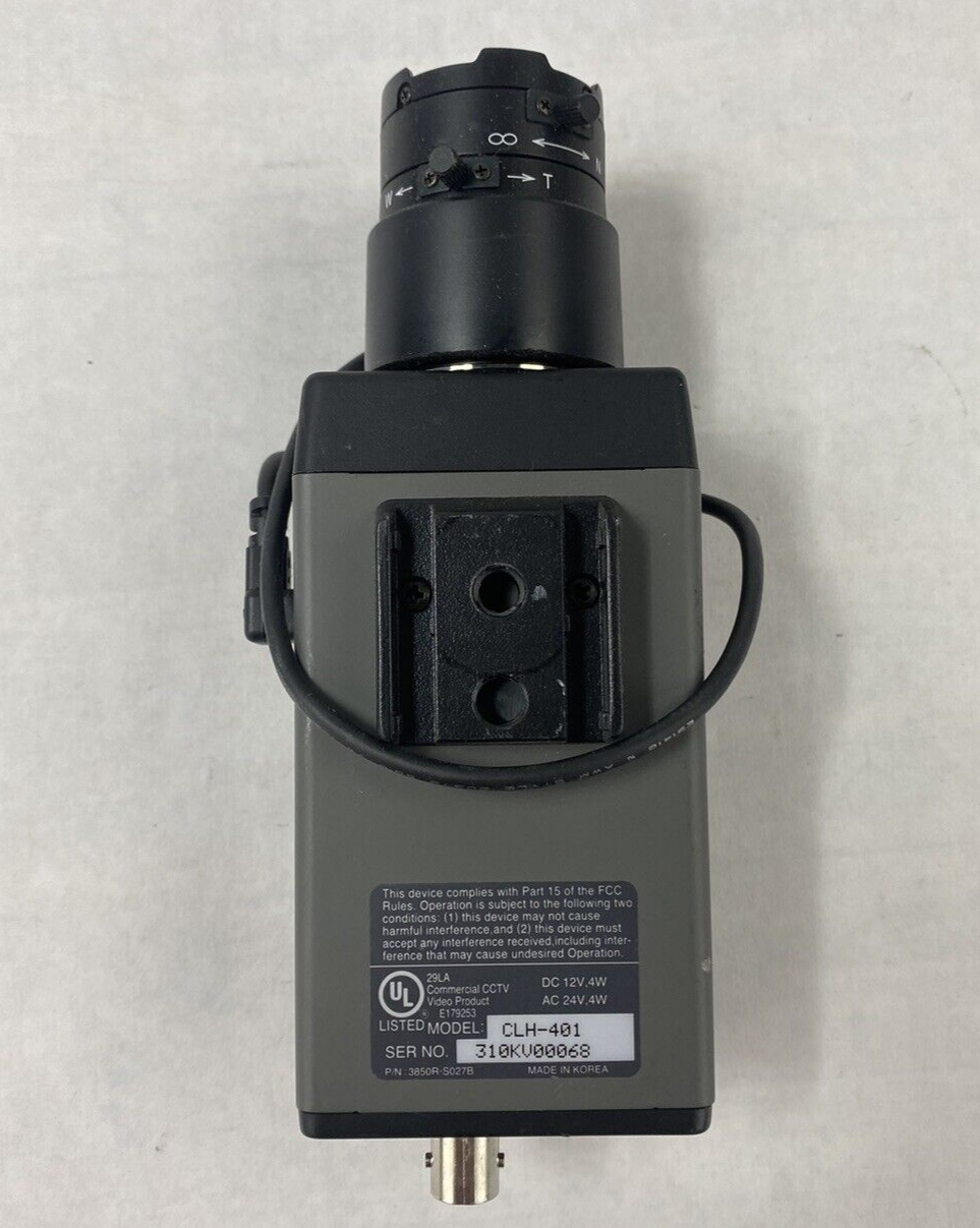 Diebold CLH-401 Color Security Camera w/ 3.5-8mm 1/3" Lens For Parts or Repair