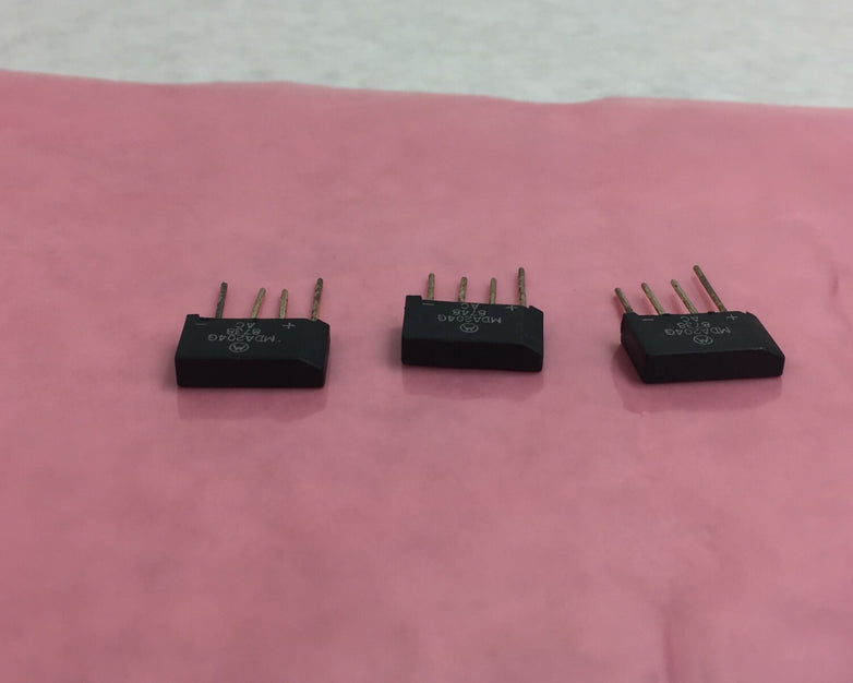 Genuine Motorola MDA204G  Bridge Rectifier Diode  2A  400V   Lot of 3