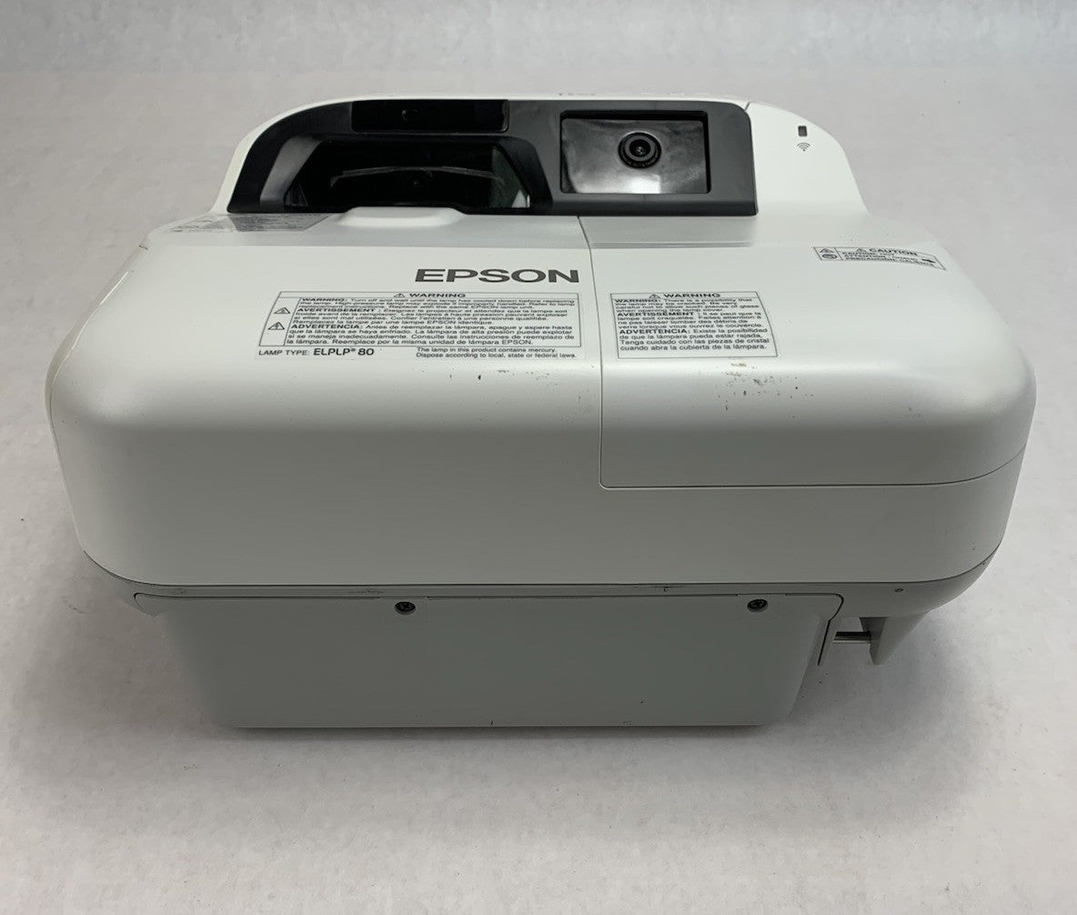 Epson BrightLink 595Wi H599A LCD Lamp Projector 551 Lamp Hours - No Remote1